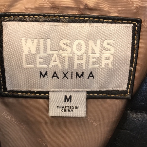 Wilsons dark brown Leather jacket. - Picture 5 of 7